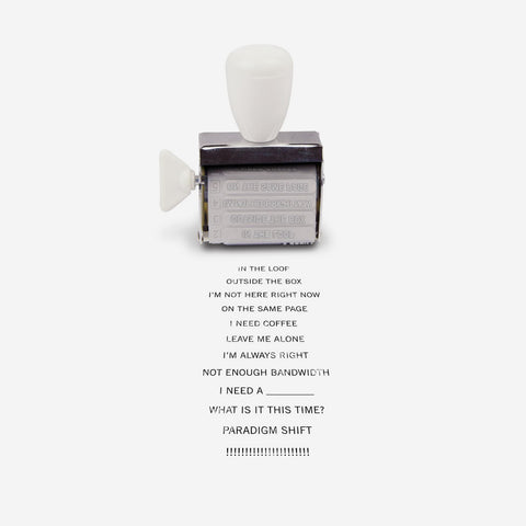 Office Jargon Rotating Stamp