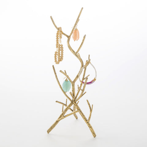 Metal Twig Jewelry Holder