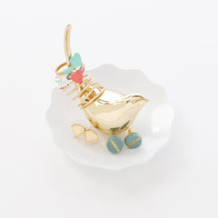 Gold Bird Ring Holder