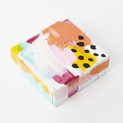 Jewel Tone Cube Art Canvas