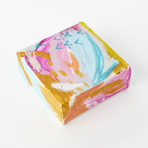 Color Dash Cube Art Canvas