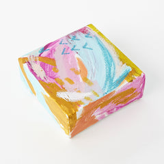 Color Dash Cube Art Canvas