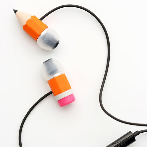 Orange Magic Pencil Earphones