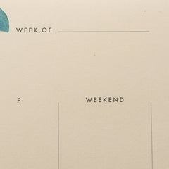 Pink Floral Weekly Desk Pad