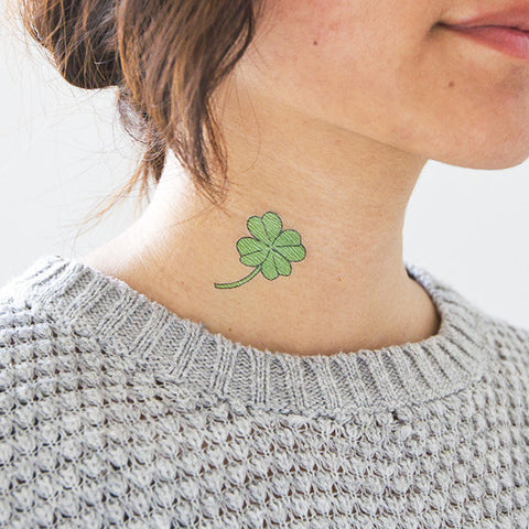 Four-Leaf Clover Tattoos - Set of 2