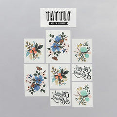 Lovely Floral Tattoos - Set of 8