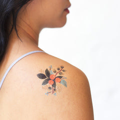 Lovely Floral Tattoos - Set of 8