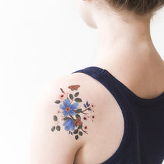 Lovely Floral Tattoos - Set of 8