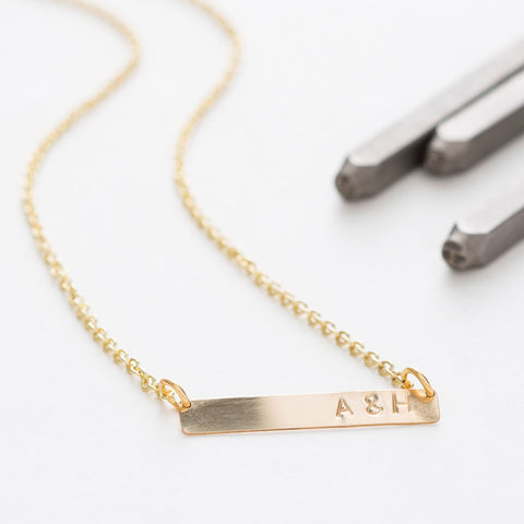 Gold Bar Necklace Kit