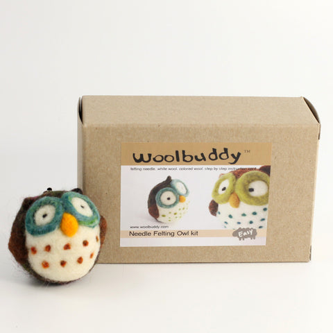 Needle Felting Owl Ornament Kit