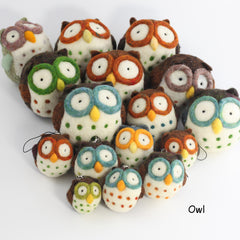 Needle Felting Owl Ornament Kit