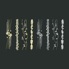 Brilliant Bracelet Tattoos - Set of 8